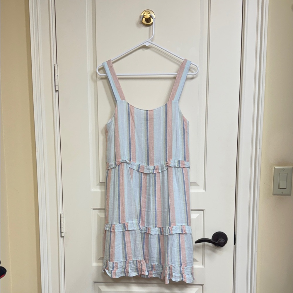 Rails Woman Dress with Blue and Pink Stripes